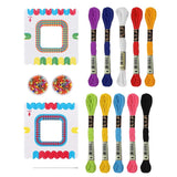 Kids DIY Bracelet Making Set Colorful Ropes Beads Kit for Friendship