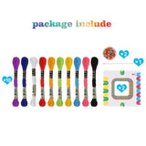 Kids DIY Bracelet Making Set Colorful Ropes Beads Kit for Friendship