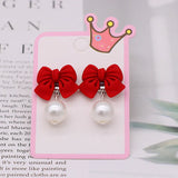 Kids Cartoon Animal Ear Clip Earrings