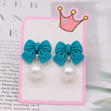 Kids Cartoon Animal Ear Clip Earrings