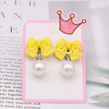 Kids Cartoon Animal Ear Clip Earrings