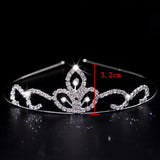 Girls Crystal Tiara Crown Headband Wedding Party Hair Accessories