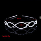 Girls Crystal Tiara Crown Headband Wedding Party Hair Accessories