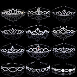 Girls Crystal Tiara Crown Headband Wedding Party Hair Accessories