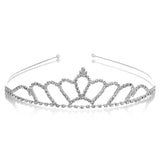 Girls Crystal Tiara Crown Headband Wedding Party Hair Accessories
