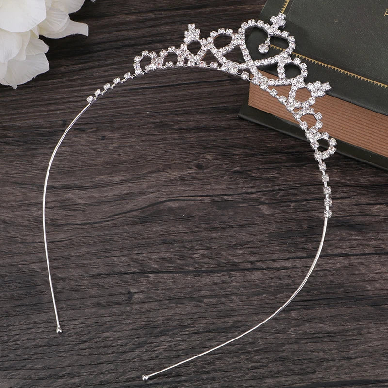 Girls Princess Tiara Crown Headband Bridal Prom Wedding Party Hair Jewelry