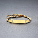 Kids Personalized Engrave Bracelets for Baby Anti Allergy Stainless Steel