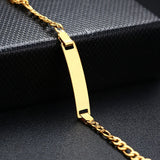 Kids Personalized Engrave Bracelets for Baby Anti Allergy Stainless Steel