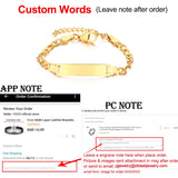 Kids Personalized Engrave Bracelets for Baby Anti Allergy Stainless Steel