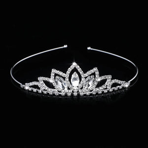 Kids Princess Crystal Tiara Crown Wedding Hair Accessories