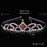 Kids Princess Crystal Tiara Crown Wedding Hair Accessories