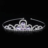 Kids Princess Crystal Tiara Crown Wedding Hair Accessories