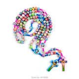 Colorful Polymer Bead Kids Rosary Gift