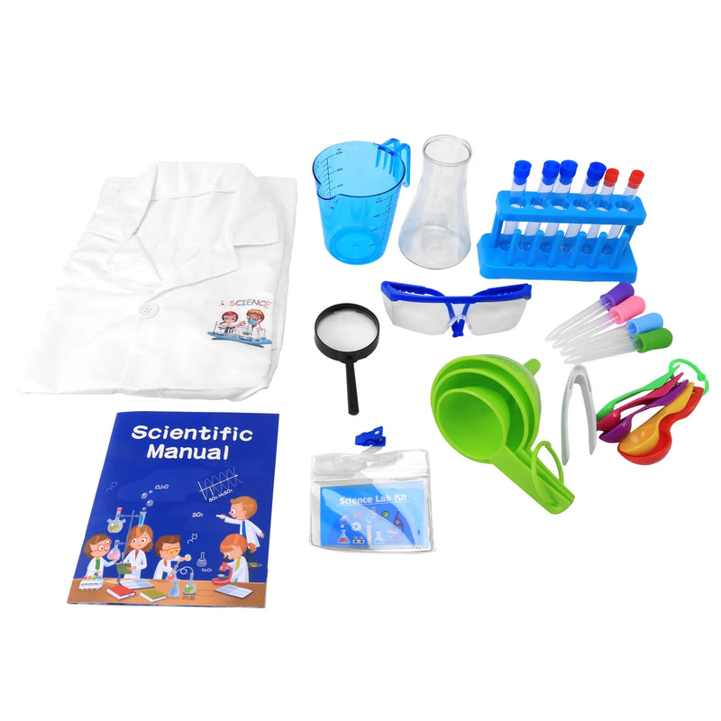 Kids Science Kit, Chemistry Set Costume with Lab Coat