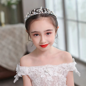 Princess Crown Kids Tiara with Rhinestones and Pearls
