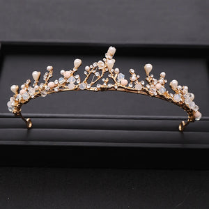 Princess Crown Kids Tiara with Rhinestones and Pearls