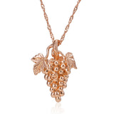 Kienl Glossy Grape Pendant Necklace for Women