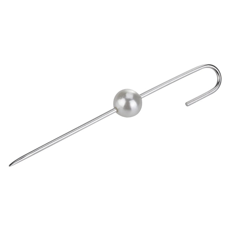 Kikichicc 925 Silver Thread Ear Pin Long Shine Cuffs Clips