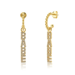 Kikichicc 925 Silver Drop Earring HONEY BABE Ohrringe