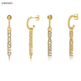 Kikichicc 925 Silver Drop Earring HONEY BABE Ohrringe