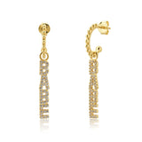 Kikichicc 925 Silver Drop Earring HONEY BABE Ohrringe