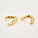 925 Sterling Silver Oval Hoops Plain Women Fine Jewelry Piercing