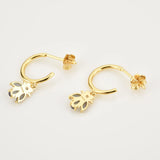 925 Silver Bee Rainbow Zircon Drop Earrings for Women