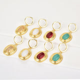 Kikichicc 925 Silver Turquoise Pendant Drop Earrings for Party