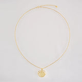 925 Silver Coins Pendant Horoscope Necklace Star Zircon Women Jewelry