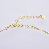 925 Silver Star Moon Charm Chain Choker Necklace Zircon Crystal Women Jewelry