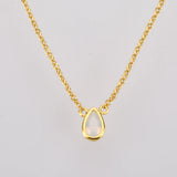 Kikichicc 925 Silver Zircon Pendant Choker Necklace 7 Rainbow Chains