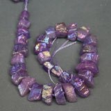 Purple Crystal Quartz Cut Shape Point Pendant for Jewelry Making