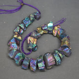 Rainbow Crystal Quartz Point Pendant Full Strand