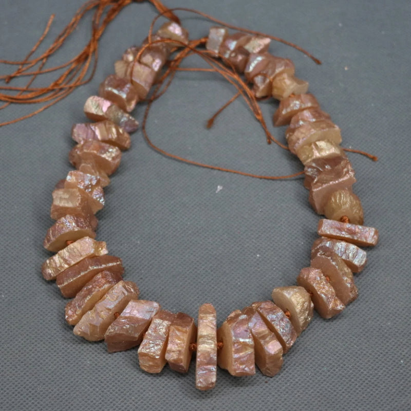 Champagne Crystal Quartz Point Pendant Full Strand