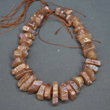 Champagne Crystal Quartz Point Pendant Full Strand
