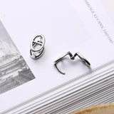 Kinel 925 Sterling Silver Earrings Retro Style Fine Jewelry