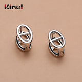 Kinel 925 Sterling Silver Earrings Retro Style Fine Jewelry