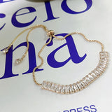 Kinel CZ Telescopic Bracelets Chain Bangles Fasion Jewelry