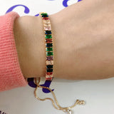Kinel CZ Telescopic Bracelets Chain Bangles Fasion Jewelry