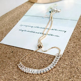 Kinel CZ Telescopic Bracelets Chain Bangles Fasion Jewelry
