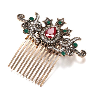 Kinel Retro Crown Hair Comb for Women, Ethnic Bridal Gift