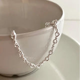 Kinel 925 Sterling Silver Thin Wire Bracelet For Women