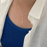 Kinel 925 Sterling Silver Water Drop Necklace For Women
