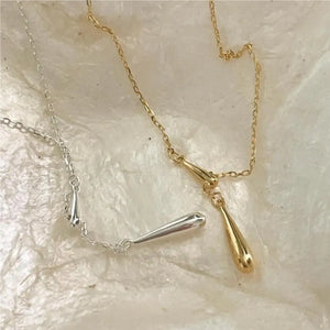 Kinel 925 Sterling Silver Water Drop Necklace For Women
