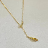 Kinel 925 Sterling Silver Water Drop Necklace For Women
