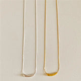 Kinel Sterling Silver Teardrop Necklace Geometric Style Jewelry