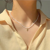 Kinel 925 Sterling Silver Queen Pendant Necklace Artistic Shaped Beads Ins