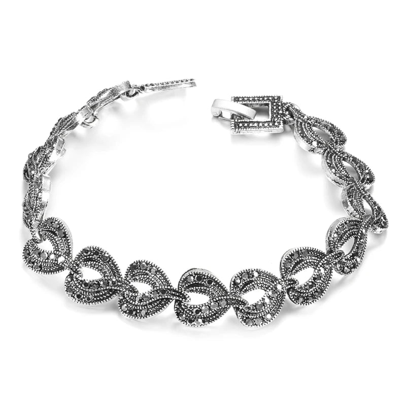 Kinel Boho Charm Crystal Bracelet Vintage Jewelry