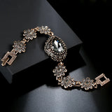 Kinel Vintage Crystal Link Bracelet