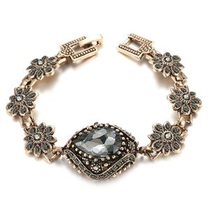 Kinel Vintage Crystal Link Bracelet
